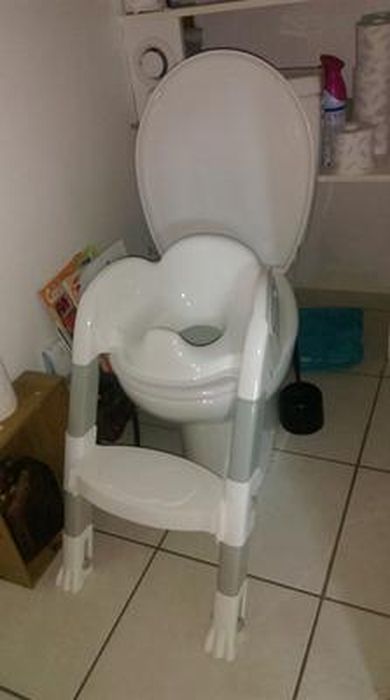 Réducteur de toilette bébé rose poudre THERMOBABY : le réducteur à Prix  Carrefour