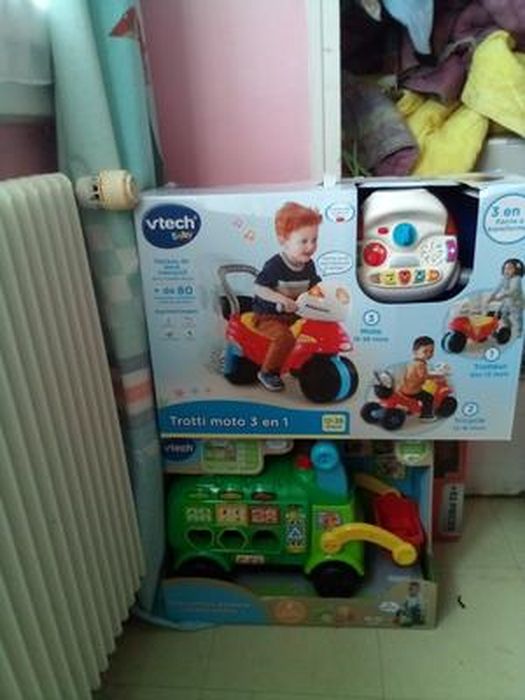 VTECH BABY - Trotteur Porteur Moto 3 en 1 sur marjanemall aux