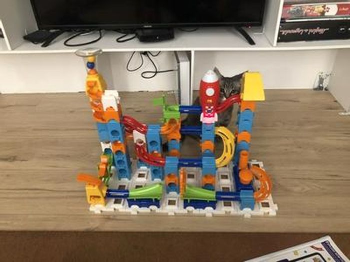 Circuit à Billes Marble Rush Rocket VTech - Jeu Construction Électronique 80 Pièces