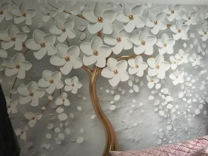 Papier Peint 3D Autocollant Luna – Magnolia Art R25130, Motif Coloré