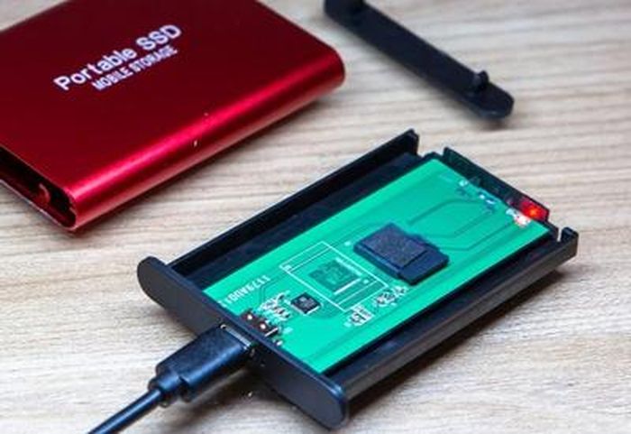 Disque Dur SSD Externe Portable 2TB 2To OTG Type-C USB Mini Taille Or avec  Pochette Sac de Stockage en Tissu - Cdiscount Informatique