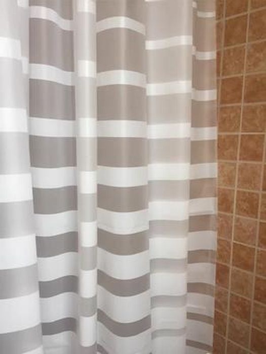 Rideau De Douche Anti-moisissure 180x200 Cm - Matériau PEVA, Semi-transparent, Motif Cube D'eau 3D - Avec 12 Anneaux Et Aimants