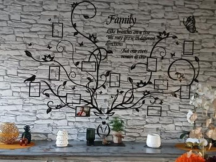 Toile De Fond Pour Réunion De Famille - 3 X 2,1 M - Motif Feuilles D'arbre Généalogique - Bienvenue à Nos Membres De La Famille - Décoration De Fête