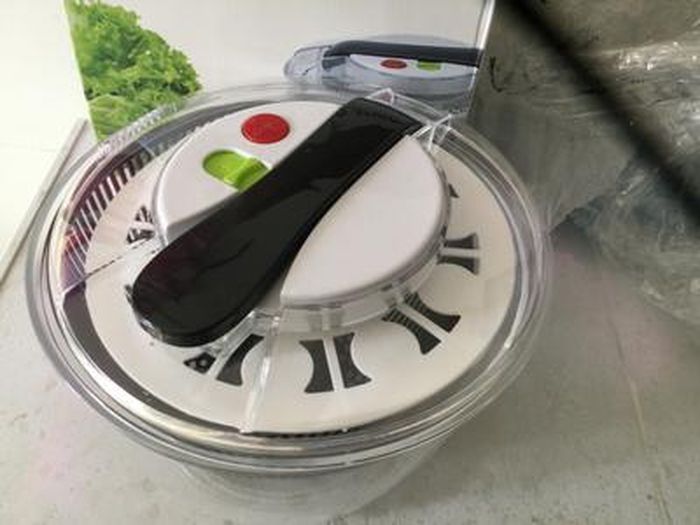 Essoreuse à Salade Rotative 360° – Grande Capacité, Facile à Nettoyer, Pour Fruits Et Légumes