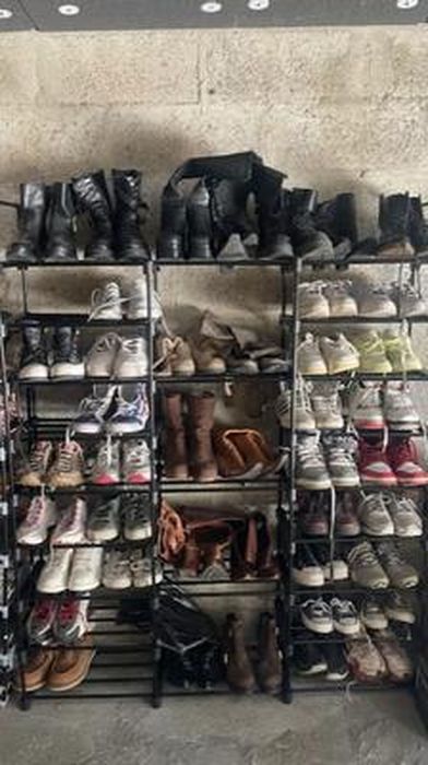 Étagère à Chaussures Meuble Souliers Bottes étages Niveaux 5 Niveaux Jusqu A 25 Paires 90 5 Cm Noir 13 0001028 2 87298215