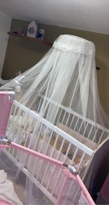 Moustiquaire De Lit Bébé IBLUELOVER - Canopée Universelle Anti-Insectes 160x450cm