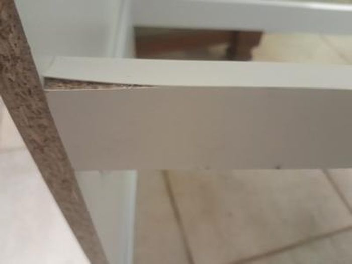 Commode TOMI 6 Tiroirs En Bois Blanc - 110 Cm De Largeur, Rangement Pratique Pour Chambre Ou Bureau
