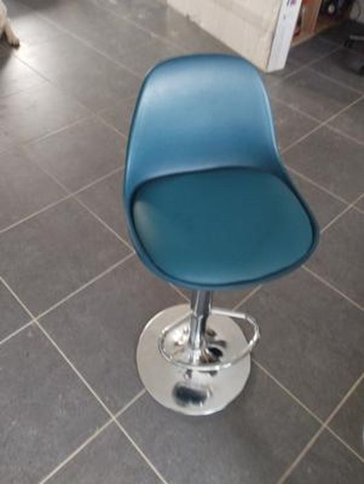Lot De 4 Tabourets De Bar Réglables Karl - Gris - Hauteur 63-84 Cm - Assise Pivotante 360° - 2