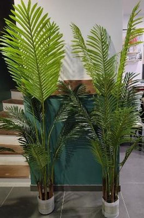 Lot de 2 Plantes Artificielles Deco Areca Palmier 150cm Fausse Plante  Interieur Exterieur en Pot Plastique Salon Balcon Verte Déco - Cdiscount  Maison