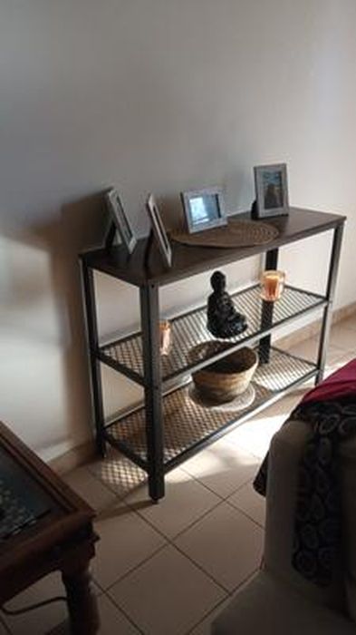 COSTWAY Table Console, Meuble d'Entrée - 2 Tiroirs 80 x 35 x 81,5 CM