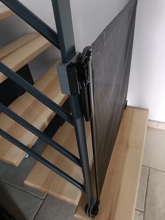 Barriere de securite porte et escalier 75-84cm blanc - Conforama