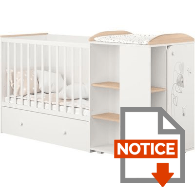 Polini Lit Combine Evolutif Amis Blanc Naturel De 60x1 Cm A 90x190cm Cdiscount Puericulture Eveil Bebe