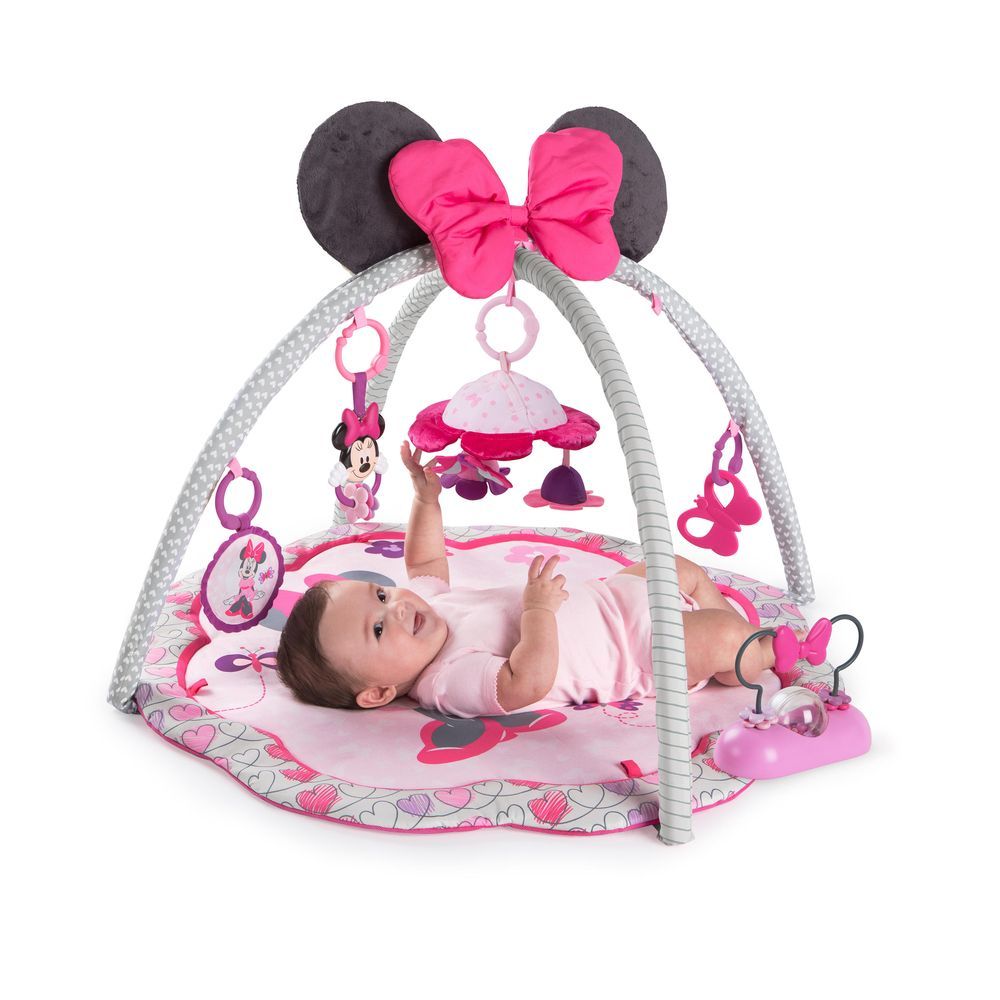 Minnie Tapis D Eveil Garden Fun Jouets Detachables Musique Des La Naissance Cdiscount Puericulture Eveil Bebe