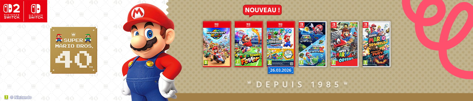 40ème Anniversaire Super Mario