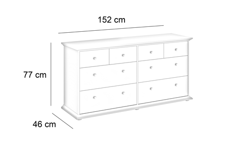 Commode 8 tiroirs