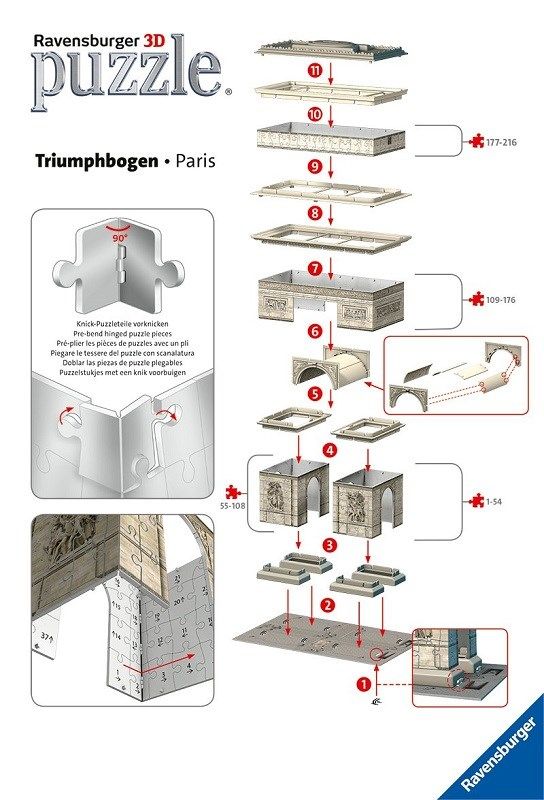 ravensburger 3d puzzle arc de triomphe