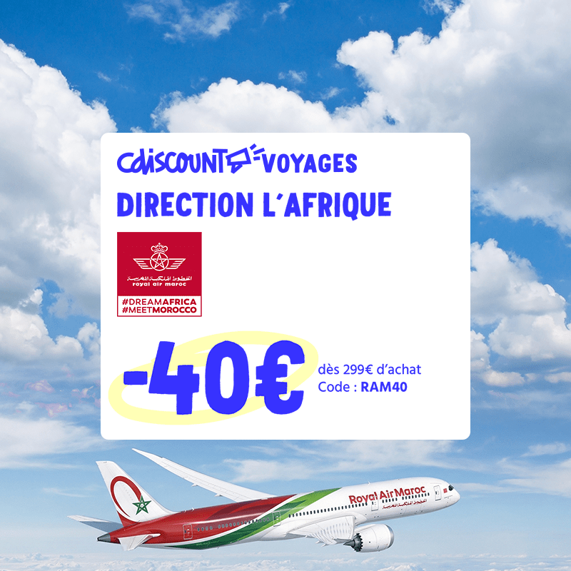 Vol avec Royal AIr Maroc