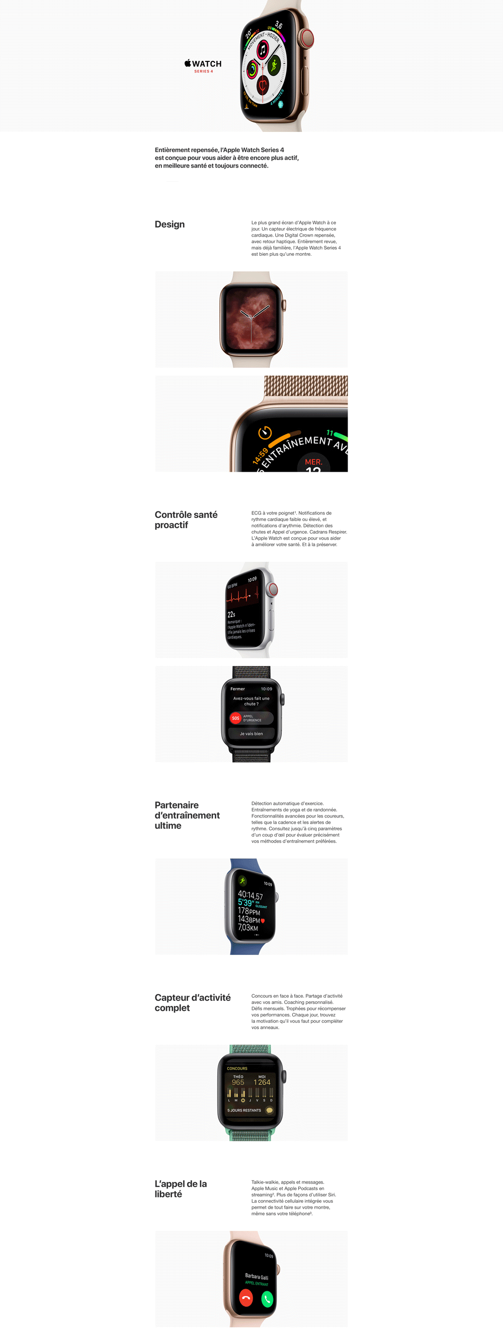 Apple Watch Series 4 GPS + Cellular, 44mm Boîtier en acier inoxydable noir sidéral avec Bracelet Milanais noir sidéral