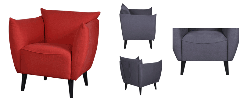 Fauteuil - L 71 x P 86 x H 82 cm