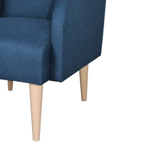 Fauteuil - Tissu Bleu Paon