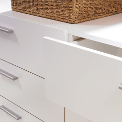 Commode TYHJA 8 tiroirs - Blanc - L 140 cm