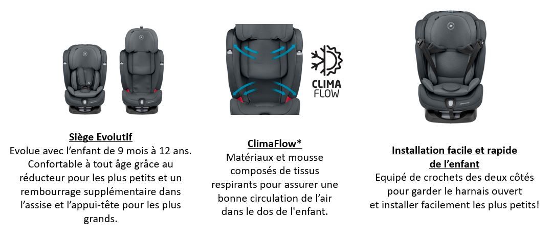 Bebe Confort Siege Auto Titan Plus Groupe 1 2 3 De 9 Mois A 12 Ans Evolutif Et Inclinable Isofix Authentic Graphite Achat Vente Siege Auto Bebe Confort Siege Auto Titan Cdiscount