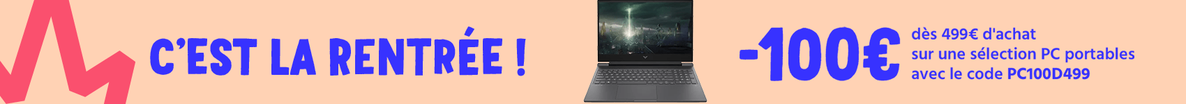 pc portables -100€ dès 499€ achat