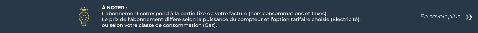 Définition Part abonnement