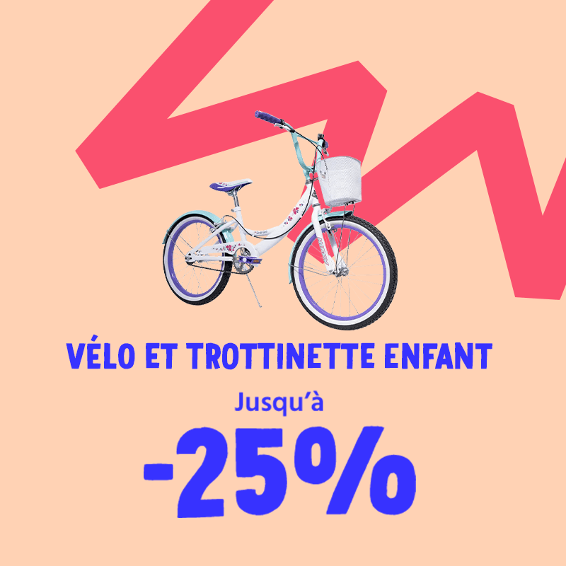Trottinettes et vélos enfants jusqu'à -25%