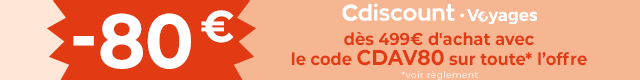 -80€ dès 499€ sur toute l'offre avec le code CDAV80