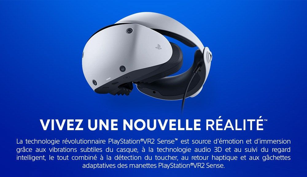 Casque de réalité virtuelle Sony Playstation VR + Caméra PlayStation V2 +  Coupon pour jeu PlayStation VR Worlds - Casque Réalité virtuelle - Achat &  prix