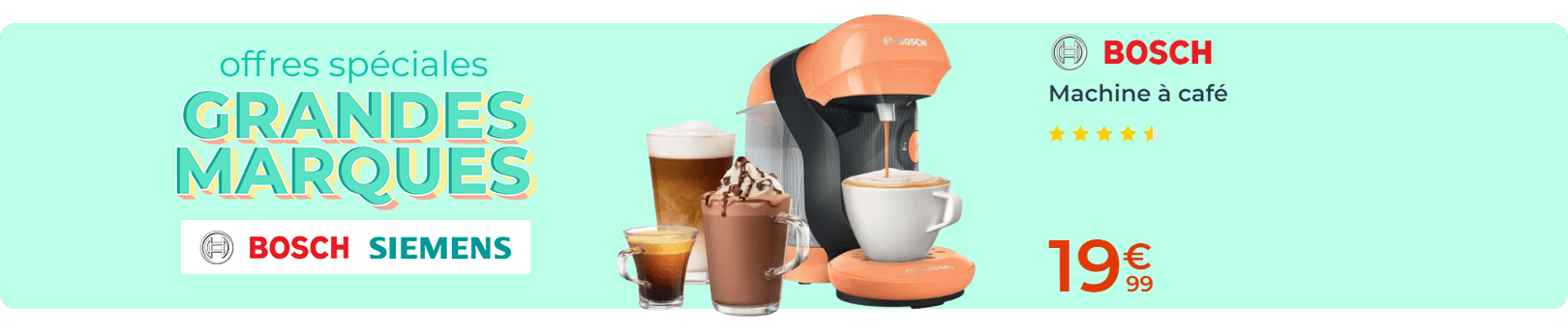 Offres spéciales BSH Machine à café