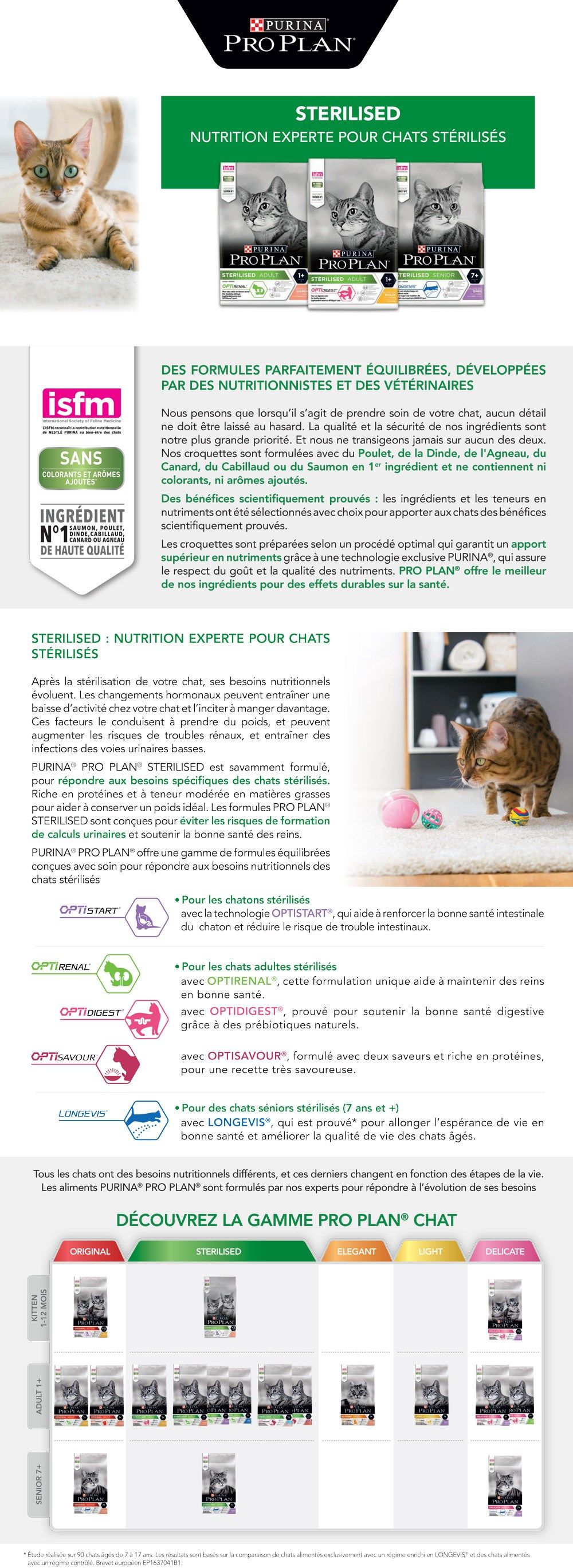 Pro Plan Croquettes Riche En Saumon Pour Chat Adulte Sterilise 3 Kg Achat Vente Croquettes Croquettes Saumon 3kg Cdiscount