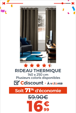 RIDEAU THERMIQUE