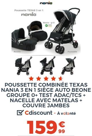 cdiscount puériculture poussette