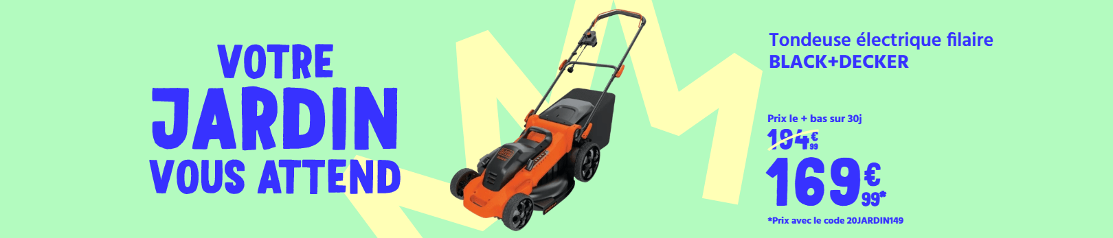 Black+Decker tondeuse