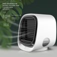 Mini climatiseur portable USB ventilateur à refroidissement par eau silencieux pour bureau et maison