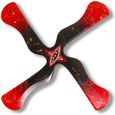 Boomerang en polypropylène - BOMMERANGFAN - Boomerang Fly - Noir et rouge - Enfant - 6 ans et plus-0