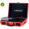 Platine Vinyle Lauson XXVT3 Rouge - Bluetooth, Haut-Parleur Intégré, USB/SD, 33/45/78 RPM-0