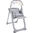 CHICCO Chaise Haute Polly Magic Relax 4 Roues graphite-0