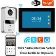 Visiophone TUYA WiFi 1080P 10" Ecran Tactile Application Intelligente pour Système de Contrôle d'Accès RFID avec Carte SD 64 Go-0