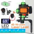 Niveau Laser 4D 16 Lignes Lumière Verte Croix Mesure Auto 360° Rotation - Outil Haute Précision PRO-0