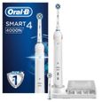 Brosse à Dents Électrique Oral-B Smart 4 Rechargeable avec 1 Manche Connecté Bluetooth et 2 Brossettes, 5 Modes Dont Blancheur-0