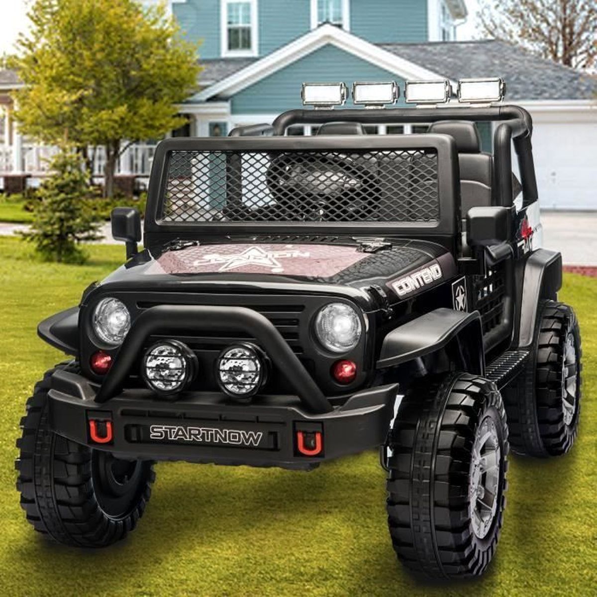 Voiture électrique Pour Enfant 2 Places3 vitesses 114,5 x 72,5 x 73 cmNoir Cdiscount Jeux