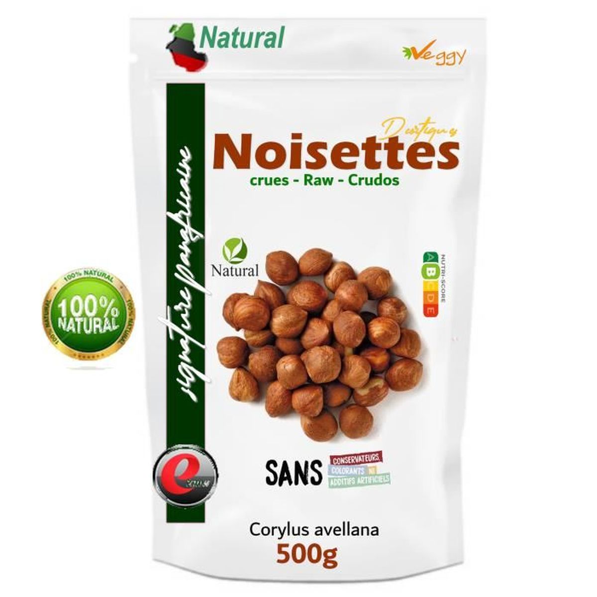 Noisettes décortiquées bio 500g - Nutri Naturel