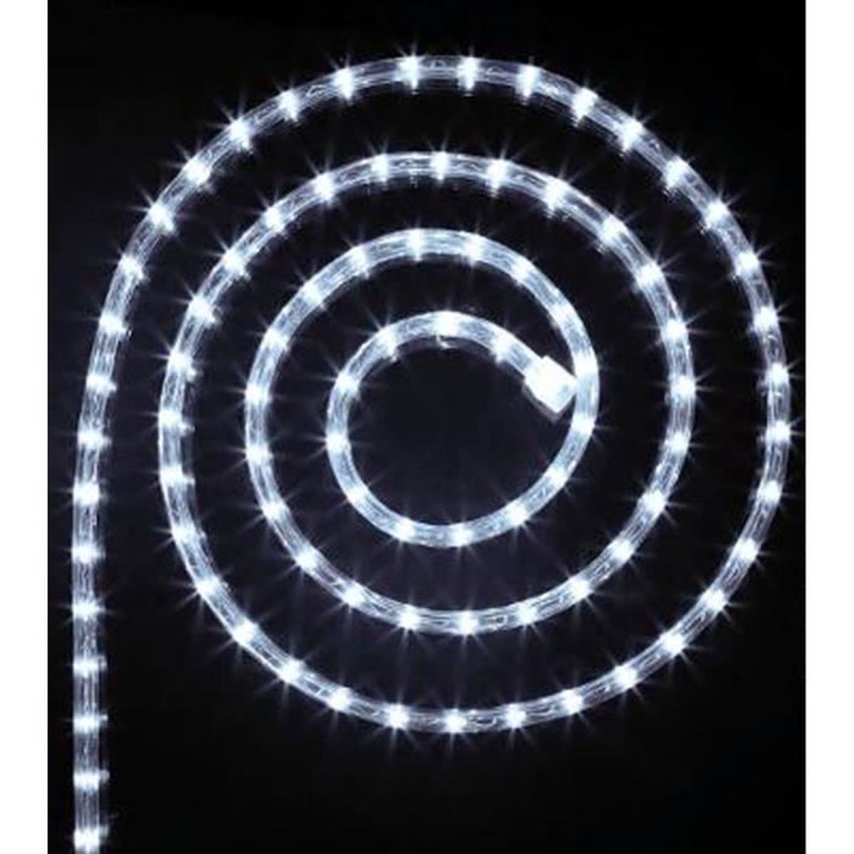 Tube lumineux guirlande à LED 24m Blanc de 8 fonctions Cdiscount Maison