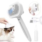 HK1RBOX Brosse Chat - Brosse Chat Vapeur - Efficace pour Poils Long et Court, Stérilisation par lumière ultraviolette-blanc