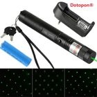 Dotopon®Pointeurs Laser 303 stylo pointeur laser vert 532nm Mise au point réglable avec chargeur de batterie