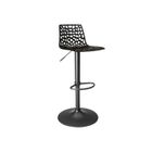 Tabouret de cuisine - GRAND SOLEIL - Spider Matt - Réglable en hauteur - Design moderne - Polycarbonate noir
