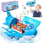 NAPASA Avion Jouet Transporteur Véhicules Jouets,Cadeau pour Enfant Jouet Enfant 3 Ans Garçons,jouets pour enfants avec lumires et Sons